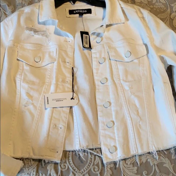 Express White Denim jacket - Picture 4 of 8